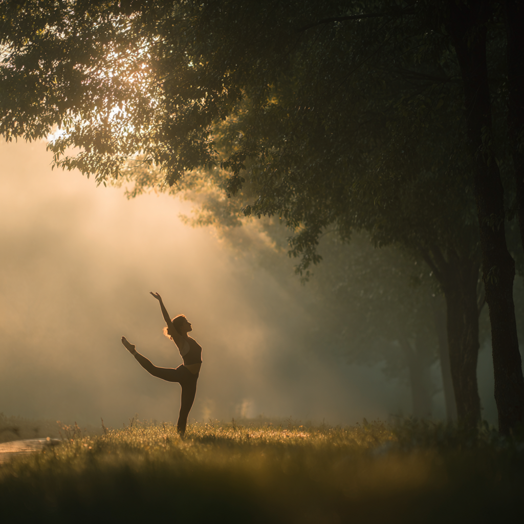 Мирна атмосфера йога-студії